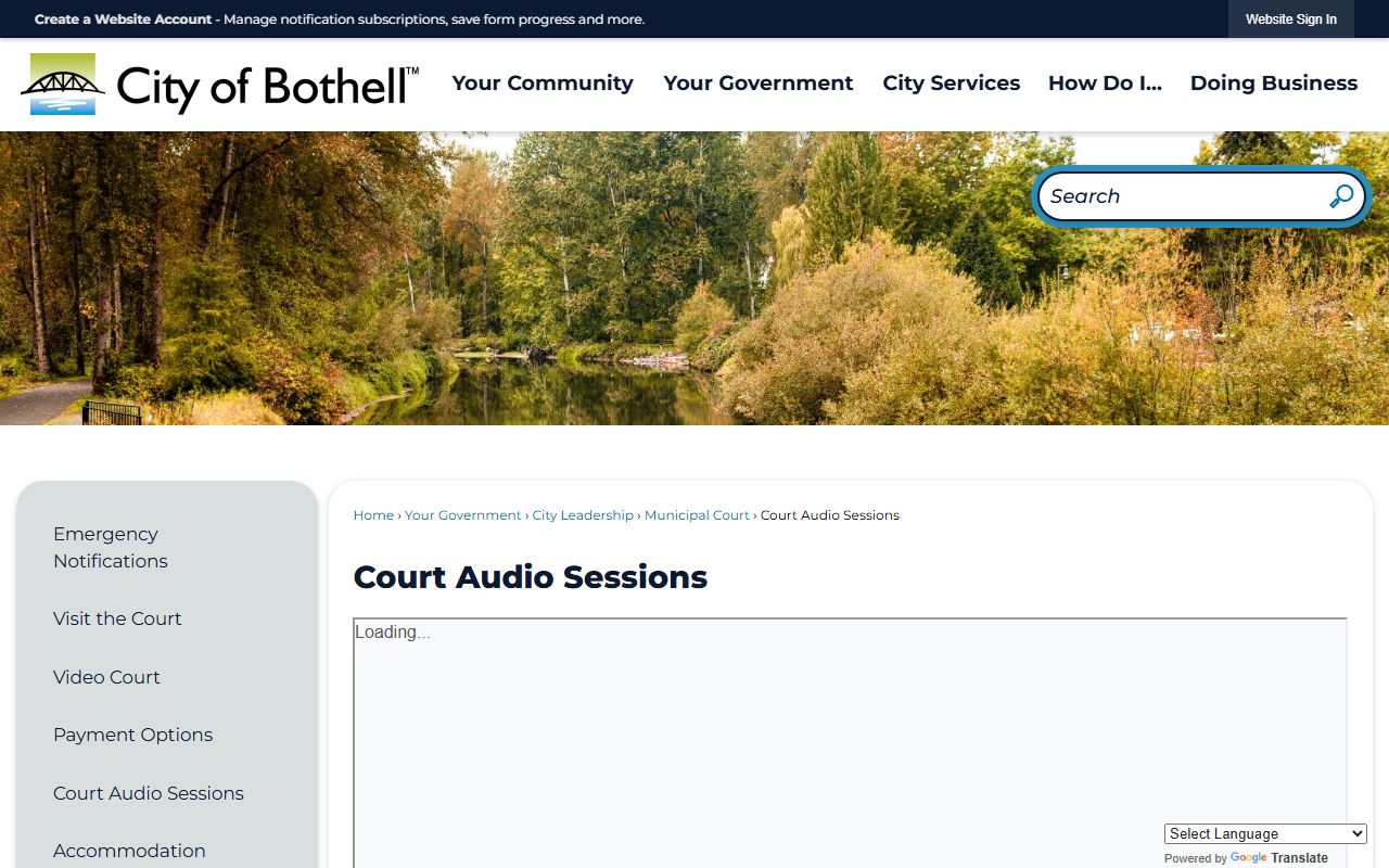 Bothell Municipal Court civil court records
