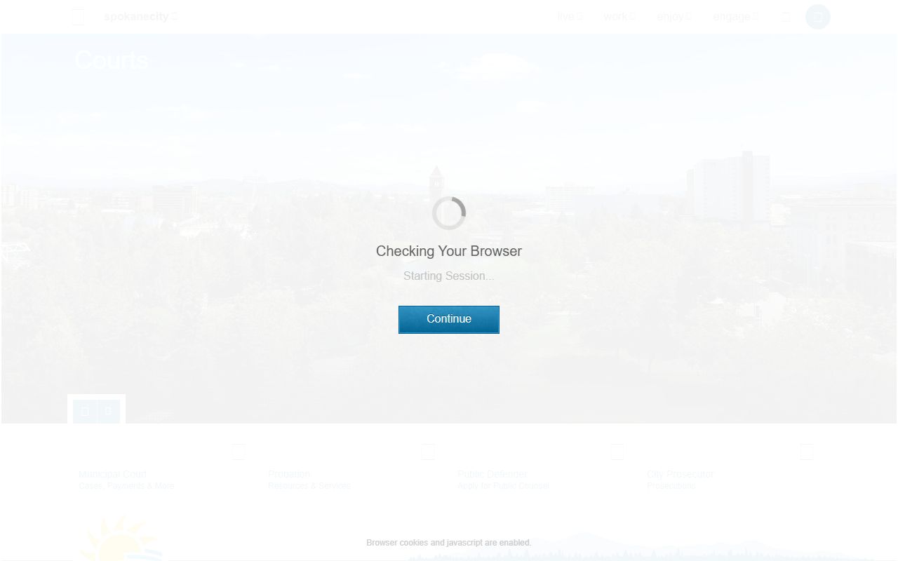 Spokane Municipal Court website