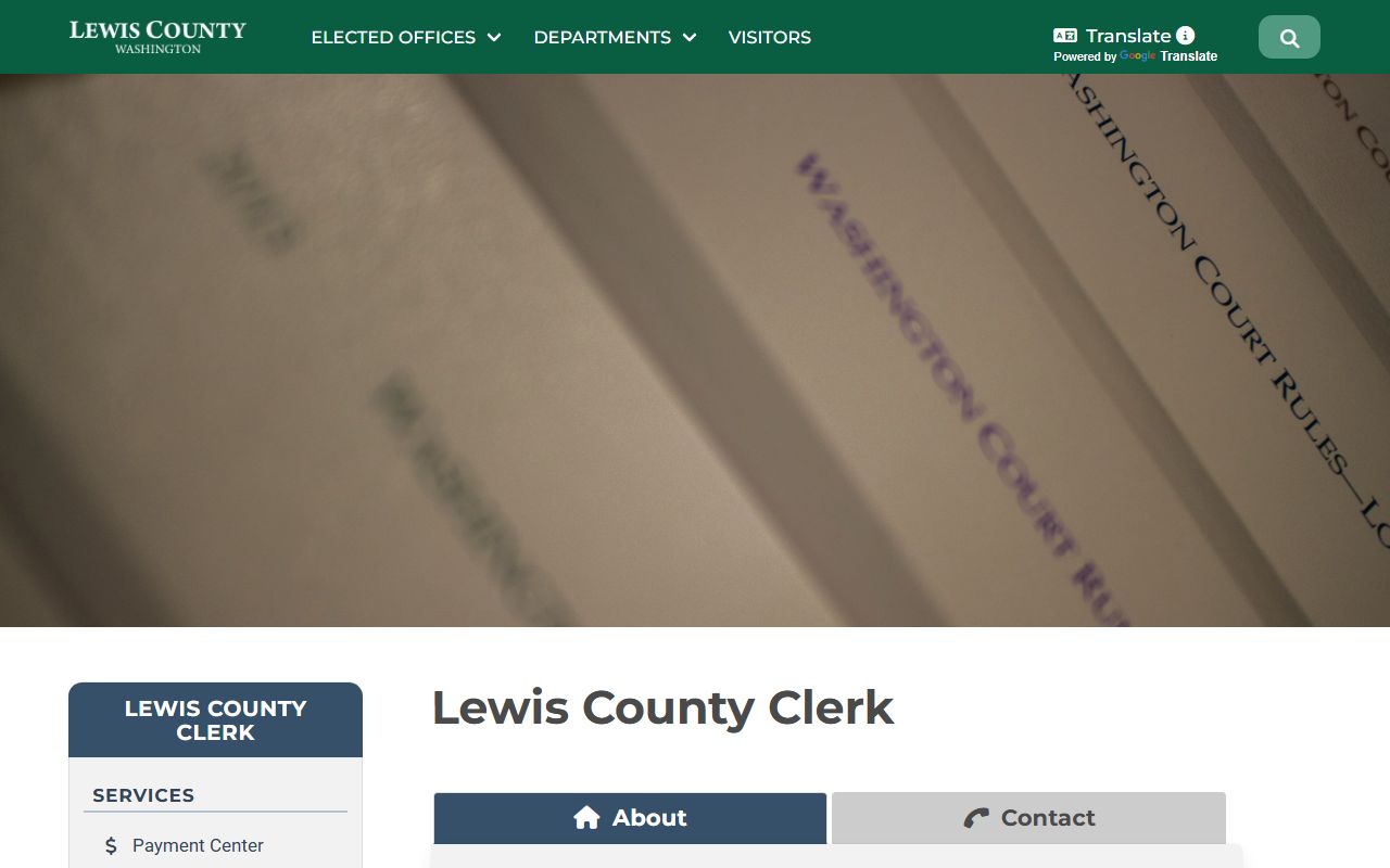 Lewis County Clerk civil court records portal