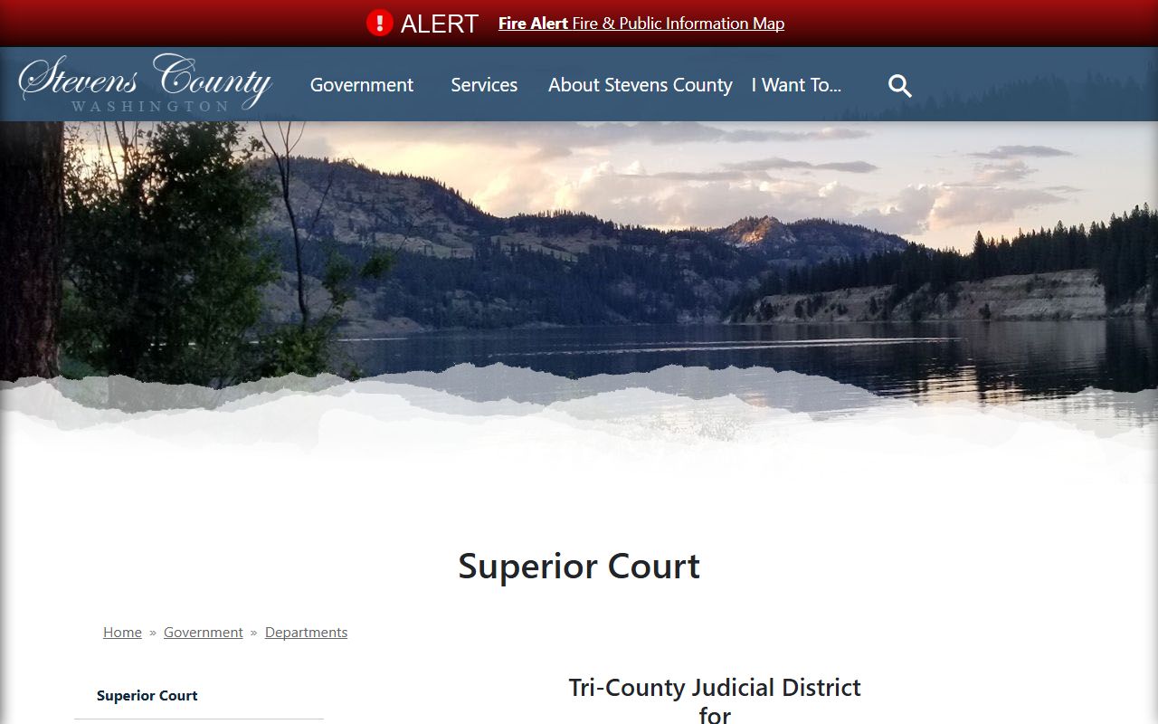 Stevens County Superior Court civil court records